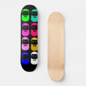Abstrakt Beards Skateboard (Vorderseite)