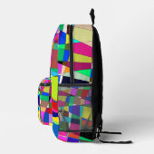 abstrakt bedruckter rucksack (Rechts)
