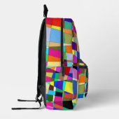 abstrakt bedruckter rucksack (Links)