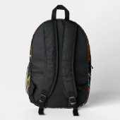 Abstrakt Bedruckter Rucksack (Rückseite)