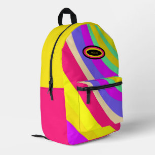 abstrakt bedruckter rucksack