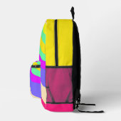 abstrakt bedruckter rucksack (Rechts)