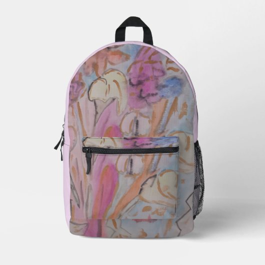 Abstrakt Bedruckter Rucksack (Vorderseite)