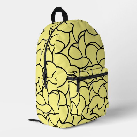 Abstrakt Bedruckter Rucksack (Rückseitige Ecke links)