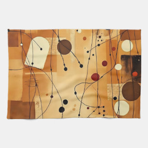 Abstrakt Beige Aquarellschichten Küchentücher