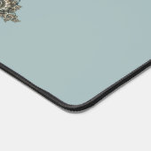 Abstrakt Beige Light Blue Fraktal Kunstgalerie Schreibtischunterlage (Ecke)