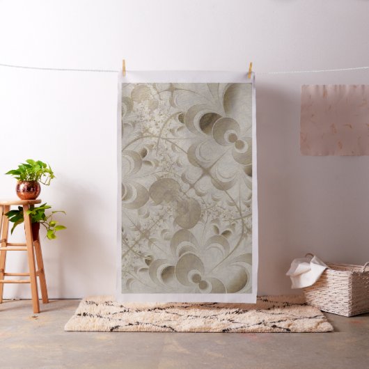 Abstrakt-beigefarbenes Muster Stoff (Beispiel)