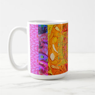 Abstrakt beleuchtet kaffeetasse