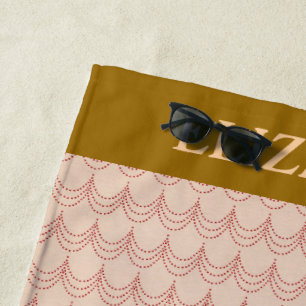 Abstrakt benannte Imitate Kronier Patrern Strandtuch