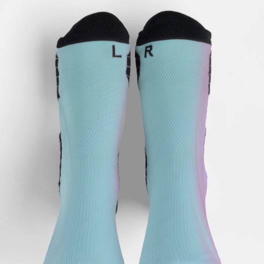 Abstrakt Bicolor Socken (Oben)