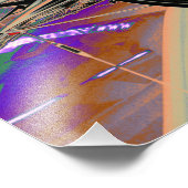 Abstrakt Bikes (Tour of Britain 2010) Poster (Ecke)