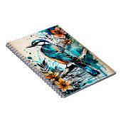 Abstrakt Bird Collage Notebook Journal Notizblock (Rechte Seite)