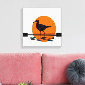Abstrakt Bird Sunset Leinwanddruck (Insitu (Wohnzimmer))