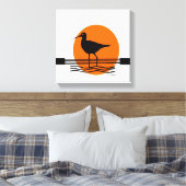 Abstrakt Bird Sunset Leinwanddruck (Insitu (Schlafzimmer))
