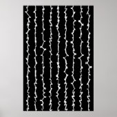Abstrakt Black and White Scribles Poster (Vorne)