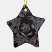 Abstrakt Black Gray Happy Neues Jahr Keramik Ornament (Links)