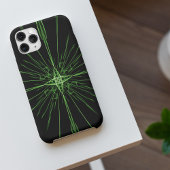 Abstrakt Black Green Neon Symmetrisch Case-Mate iPhone Hülle