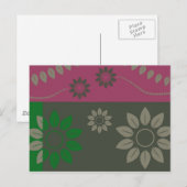 abstrakt-Blatt007 Postkarte (Vorne/Hinten)