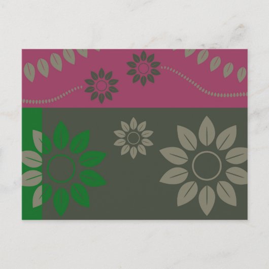 abstrakt-Blatt007 Postkarte (Vorderseite)