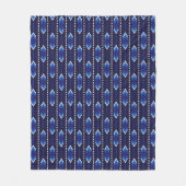 Abstrakt Blau Fleecedecke (Vorderseite)