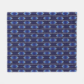 Abstrakt Blau Fleecedecke (Vorderseite (Horizontal))