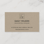 ABSTRAKT BLAU GREEN KRAFT SCANDI DANKEN DANK LOGIE VISITENKARTE (Rückseite)