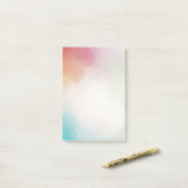 Abstrakt Blau Grün Lila rosa Gelbblau Post-it Klebezettel (Auf Schreibtisch)