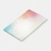 Abstrakt Blau Grün Lila rosa Gelbblau Post-it Klebezettel (angewinkelt)