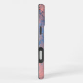 Abstrakt-blau-grün und rosa iPhone hülle (Rechte Seite)