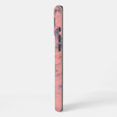 Abstrakt-blau-grün und rosa iPhone hülle (Linke Seite)