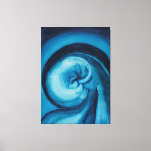 Abstrakt Blau I Georgia O'Keeffe Leinwanddruck