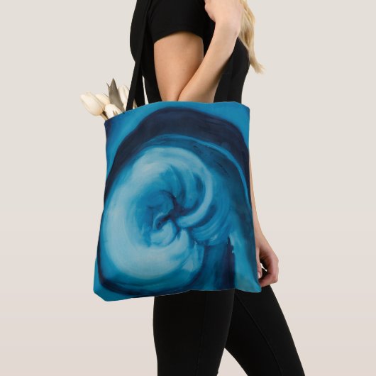 Abstrakt |Blau I | Georgia O'Keeffe Tasche (Von Nahem)