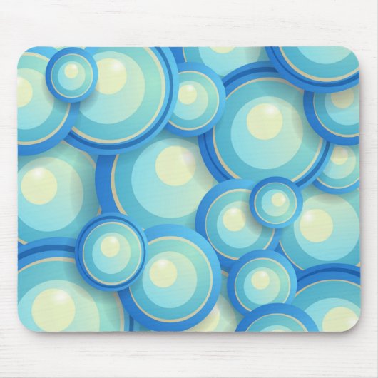 Abstrakt blau in grün mousepad (Vorne)