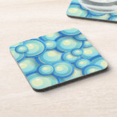 Abstrakt blau in grün untersetzer (Linke Seite)