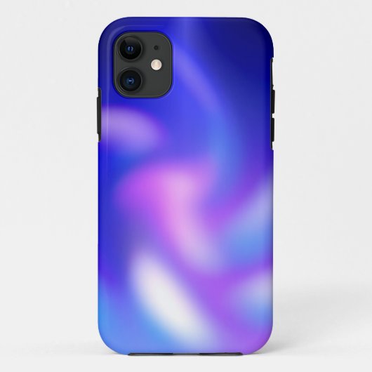 Abstrakt Blau Lila Blauer Bläschen Case-Mate iPhone Hülle (Rückseite)