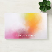 Abstrakt-blau-Lila-grün-gelb Post-it Klebezettel (Büro)