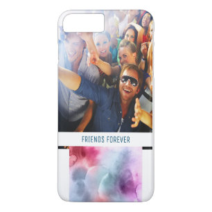 Abstrakt Blau & Rosa Aquarell Foto hinzufügen Case-Mate iPhone Hülle