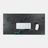 Abstrakt Blau/Schwarz Schreibmatte! Schreibtischunterlage (Tastatur & Maus)