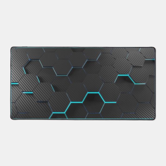 Abstrakt Blau/Schwarz Schreibmatte! Schreibtischunterlage (Vorderseite)