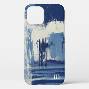 Abstrakt Blau und Elfenbein Case-Mate iPhone Hülle