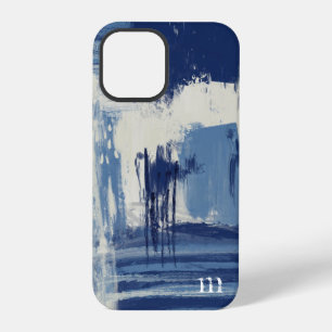 Abstrakt Blau und Elfenbein iPhone 12 Pro Hülle