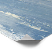 Abstrakt Blau und Elfenbein Poster (Ecke)