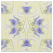 Abstrakt Blau und Gelb Stoff (Muster)