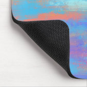 Abstrakt Blau und Orange Mousepad (Ecke)