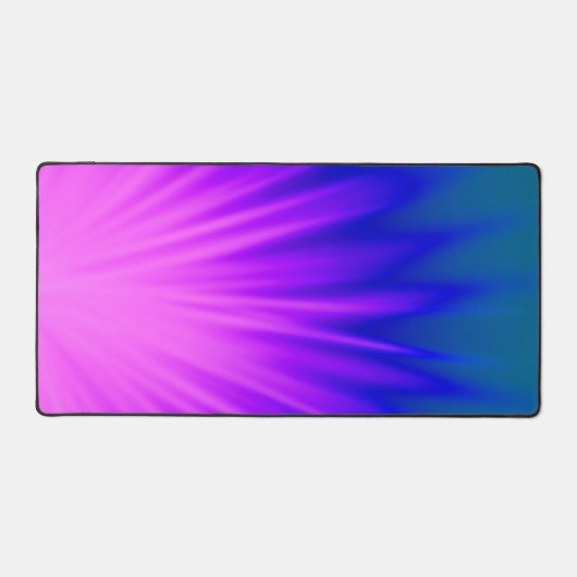 Abstrakt Blau und Rosa Schreibtischunterlage (Vorderseite)