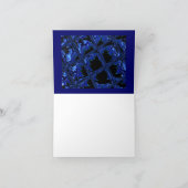Abstrakt Blau und Schwarz Danke (Innenseite)