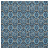 Abstrakt Blau und Silber Stoff (Muster)