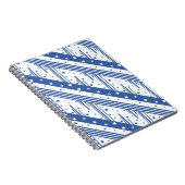 Abstrakt Blau und Weiß Notizblock (Rechte Seite)