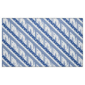 Abstrakt Blau und Weiß Stoff (Fat Quarter (45,7 x 55,9 cm))