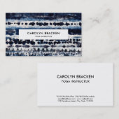 Abstrakt Blaue Gefärbte Krawatte Wasserfarben Eleg Visitenkarte (Vorne/Hinten)